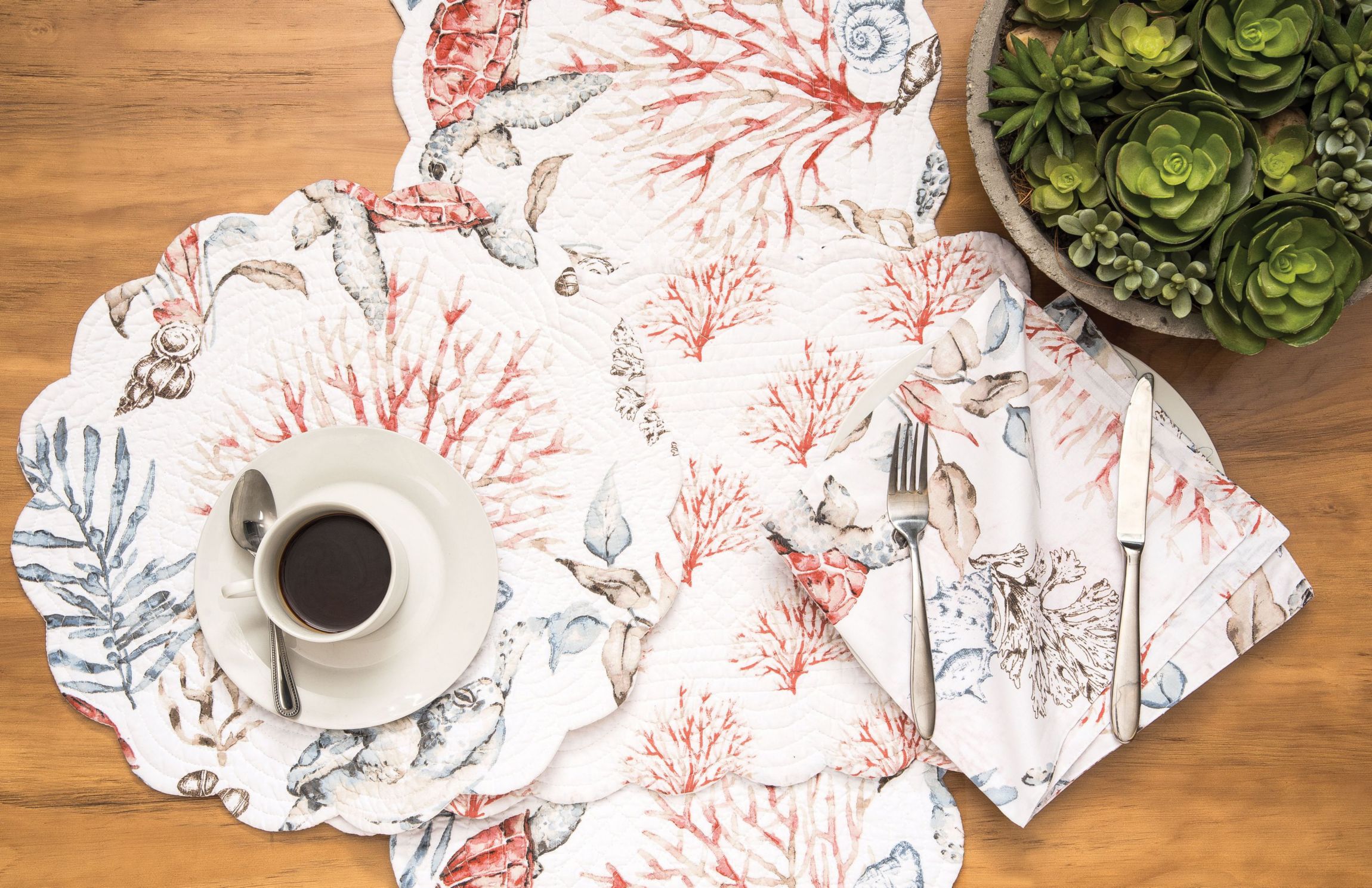 Tranquil Tides Round Placemat, Set of 6