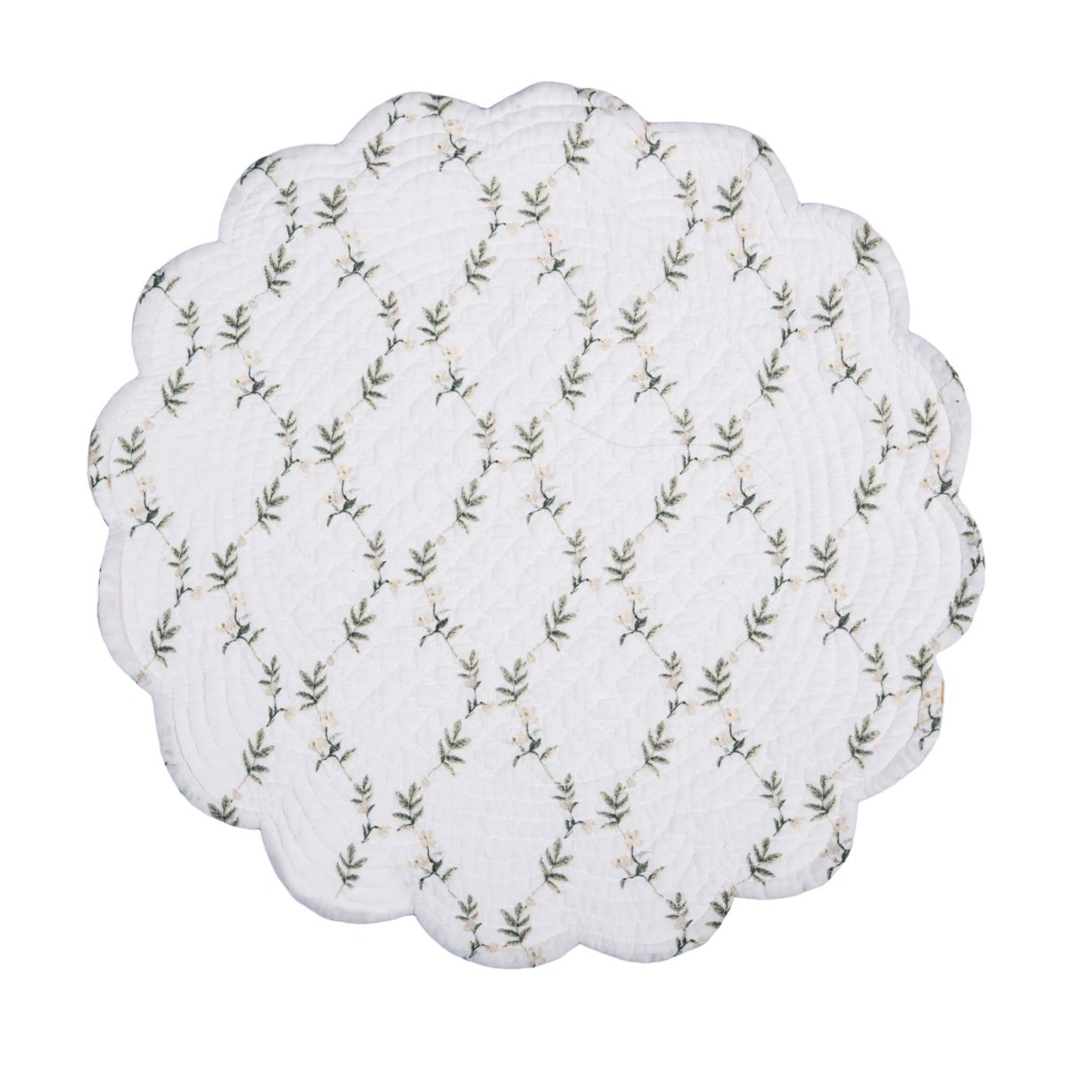 Dogwood Meadows Round  Cotton Placemats Set of 6