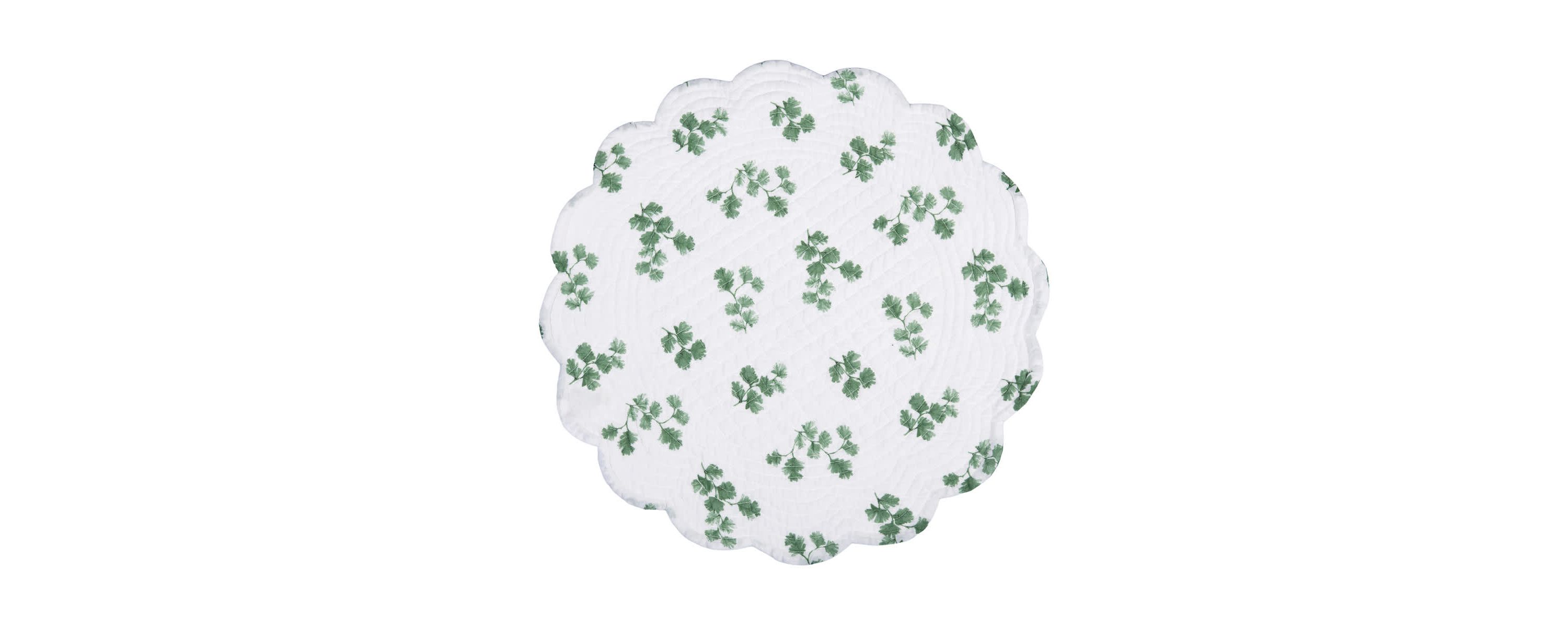 Marcy Blooms Round Cotton Placemats Set of 6