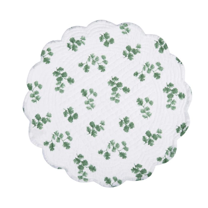 Marcy Blooms Round Cotton Placemats Set of 6