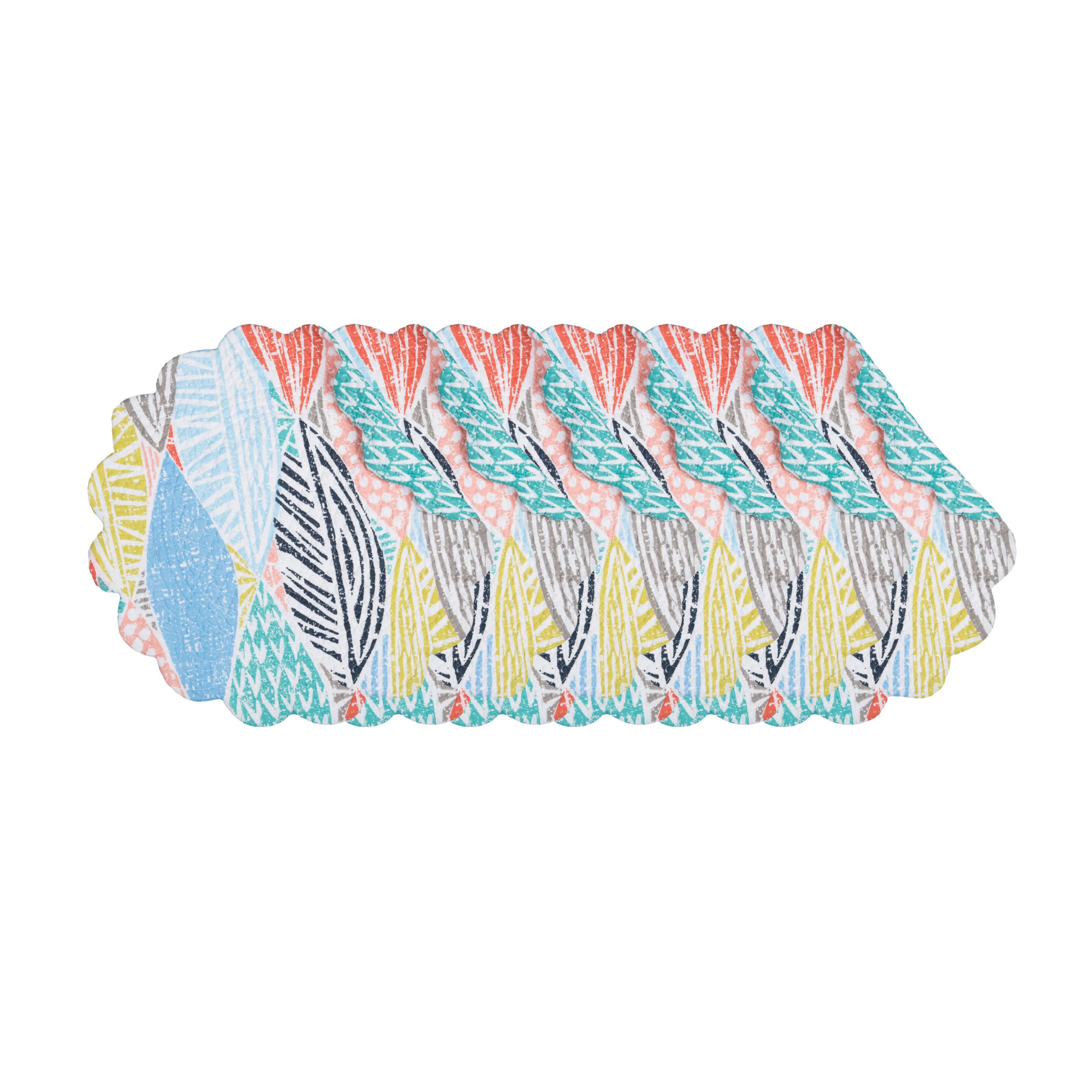 Surfside Sound Cotton  Round Placemats Set of 6