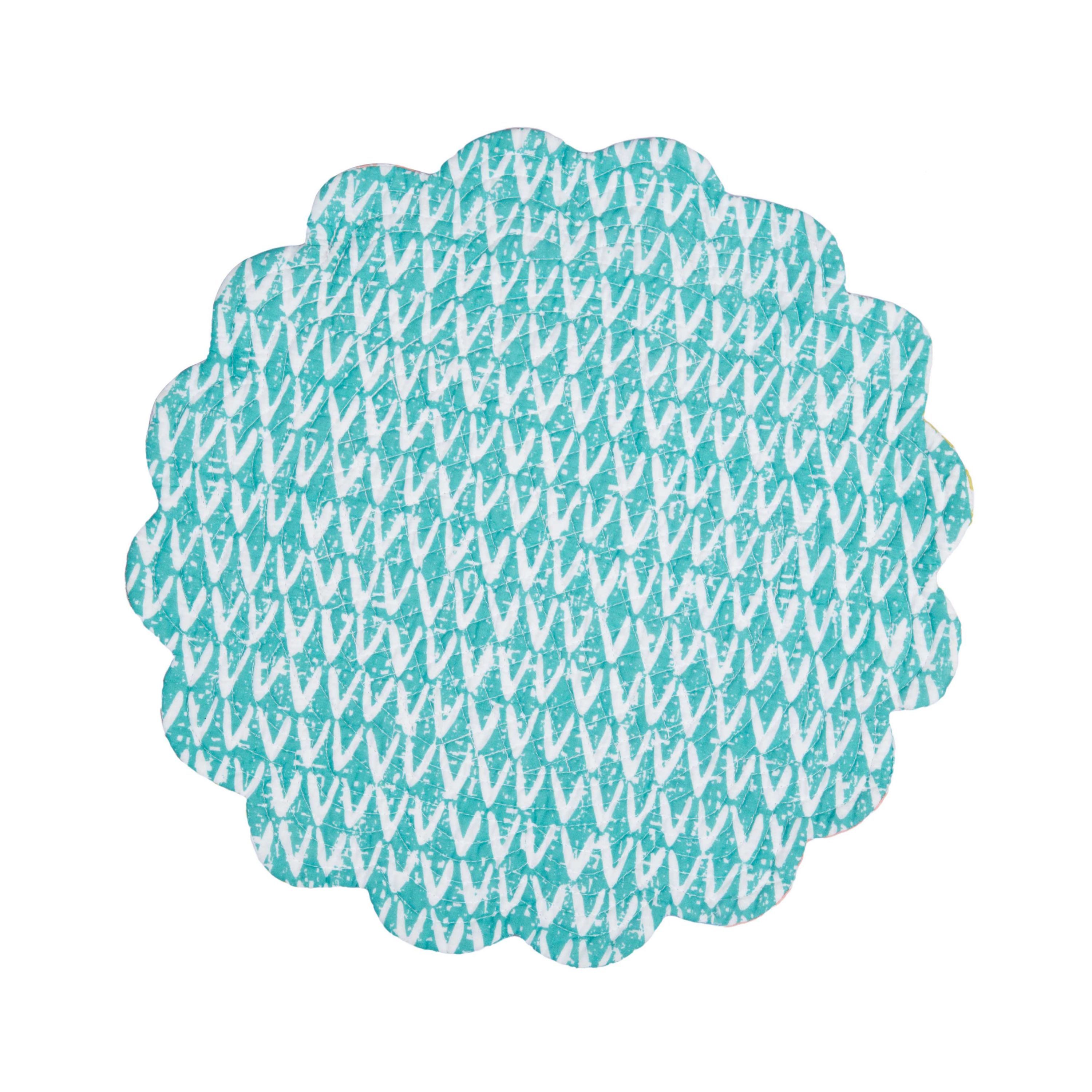 Surfside Sound Cotton  Round Placemats Set of 6