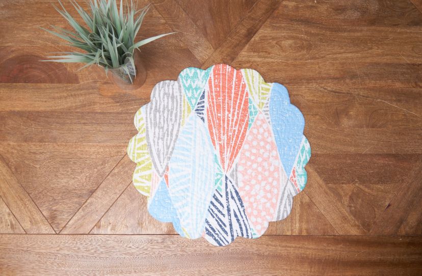 Surfside Sound Cotton  Round Placemats Set of 6