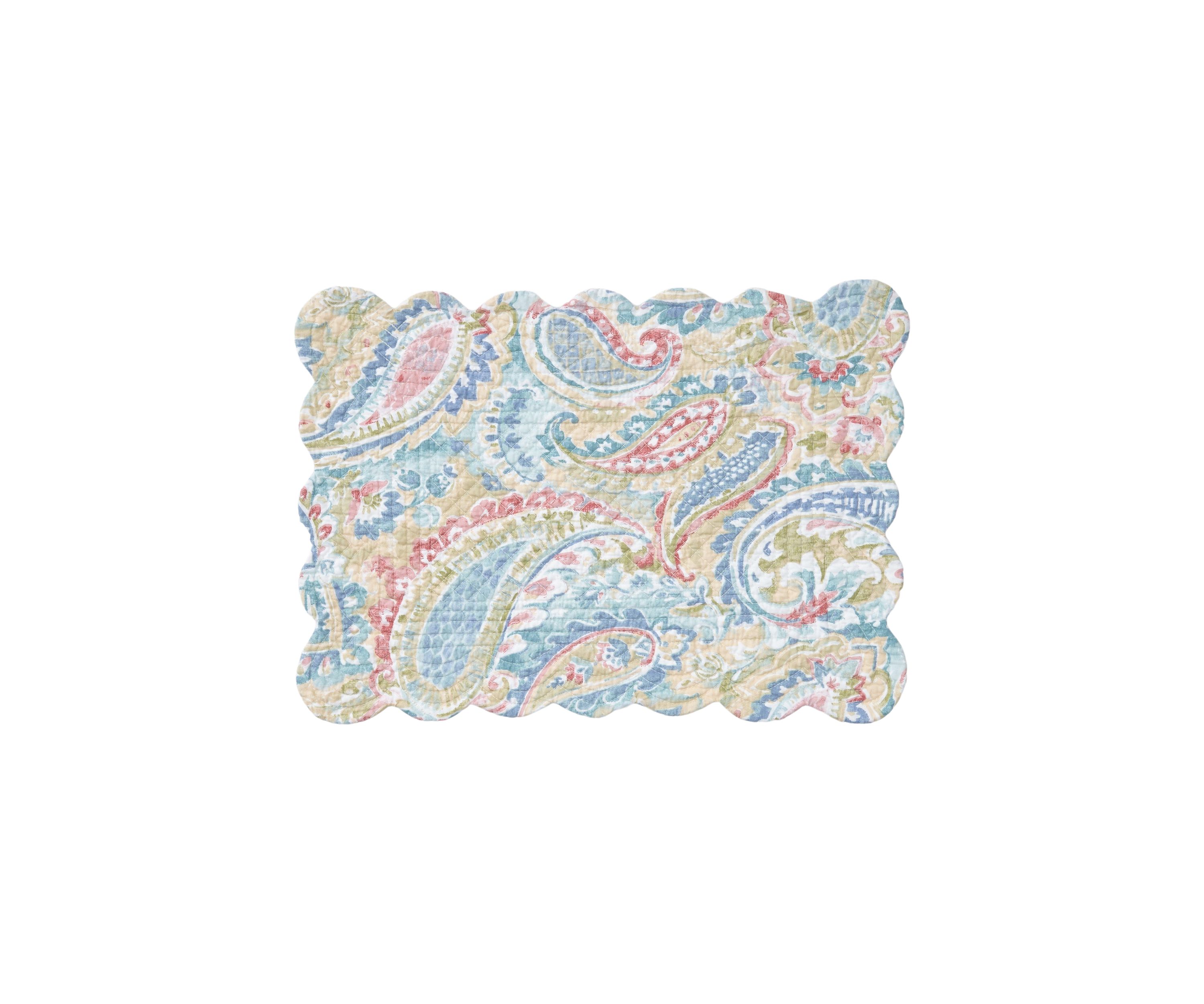Maise Paisley Quilted Placemat