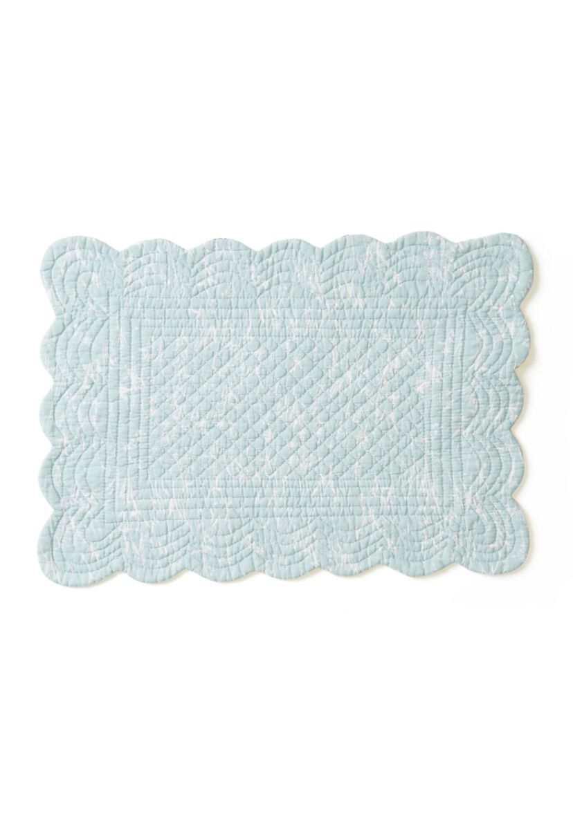 Sheila Floral Reversible Scalloped Placemat