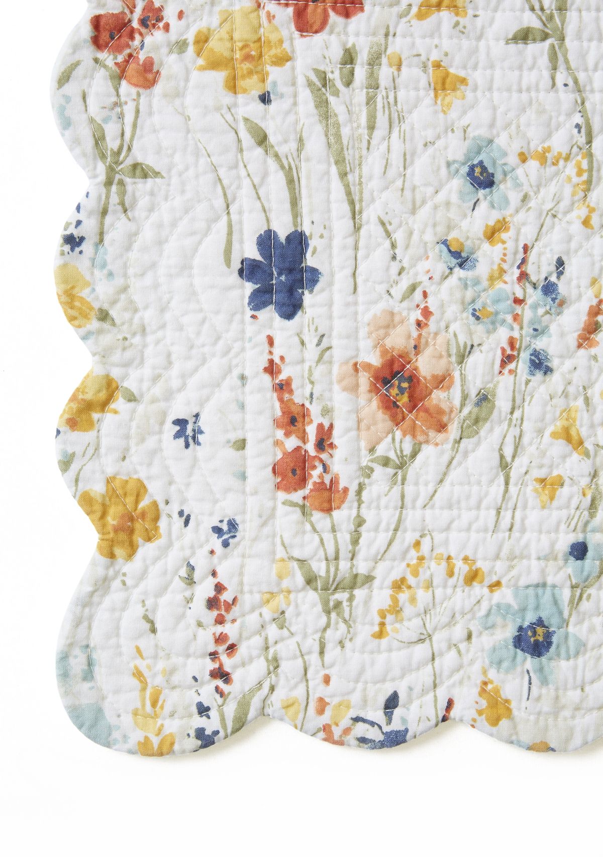 Sheila Floral Reversible Scalloped Placemat