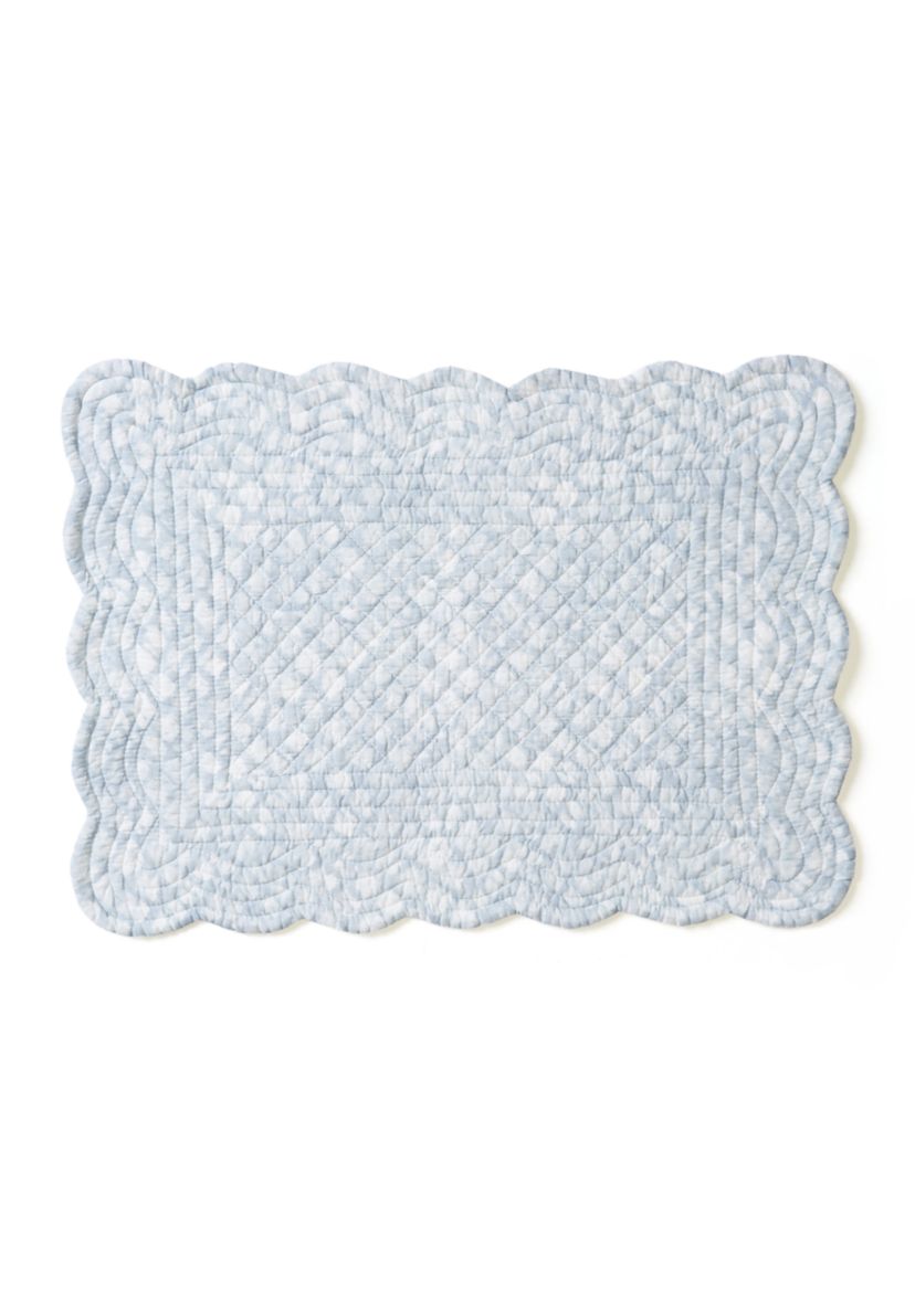 Nori Coral Reversible Scalloped Placemat