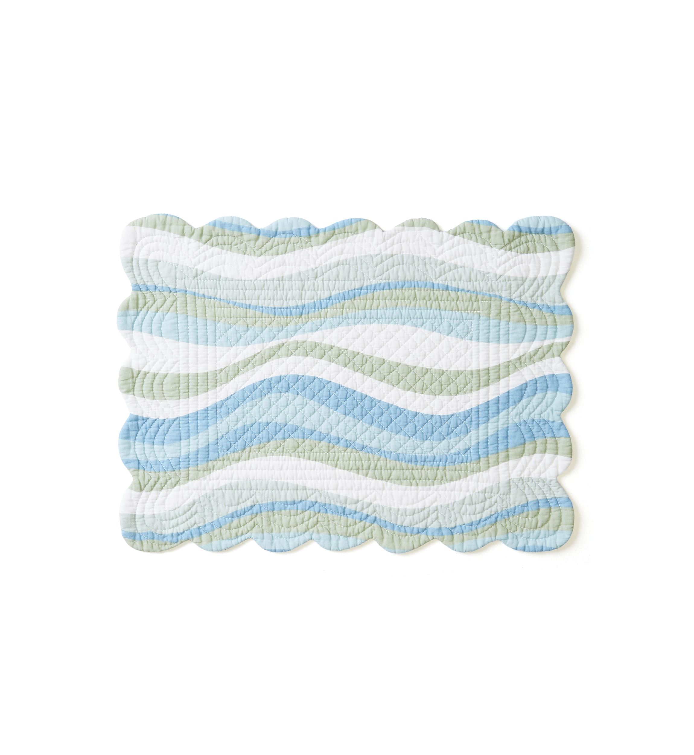 Sea Turtle Cove Scalloped Reversible Placemat