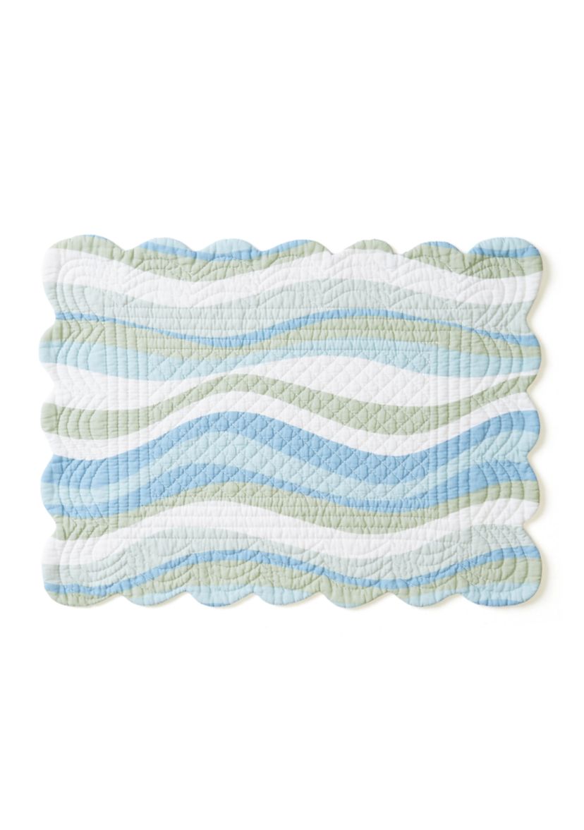 Sea Turtle Cove Scalloped Reversible Placemat