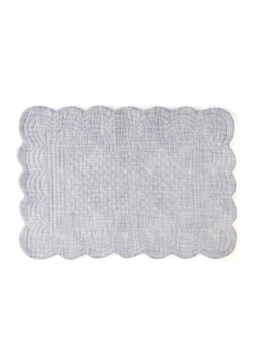 Selma Quilted Scalloped Placemat
