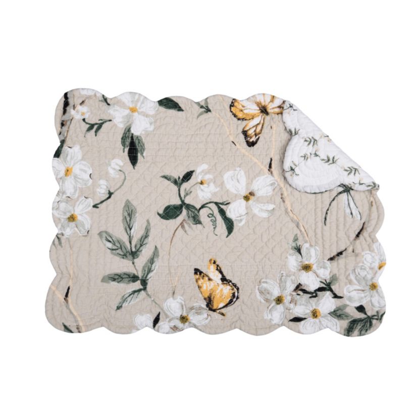 Dogwood Meadows Rectangle  Cotton Placemats Set of 6