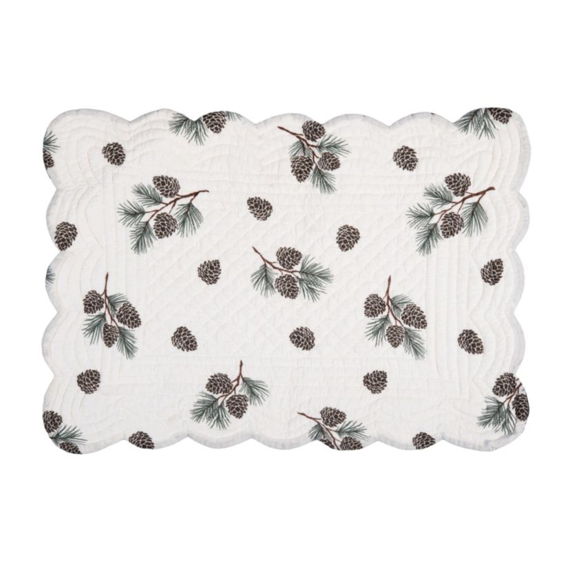 Greenstone Pines Rectangle  Cotton Placemats Set of 6