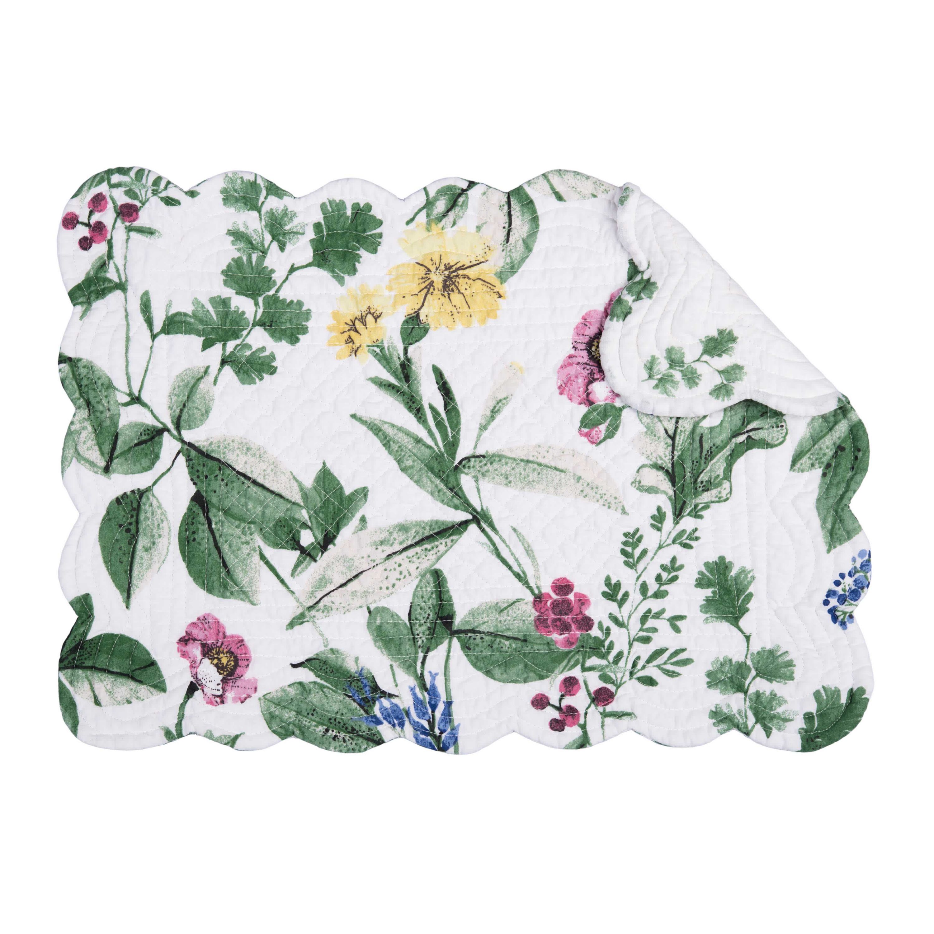 Marcy Blooms  Rectangle Placemats Set of 6