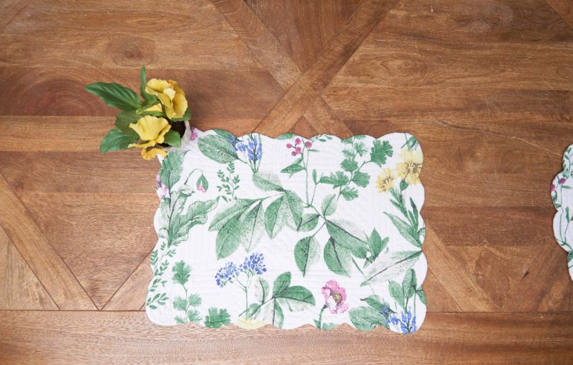 Marcy Blooms  Rectangle Placemats Set of 6