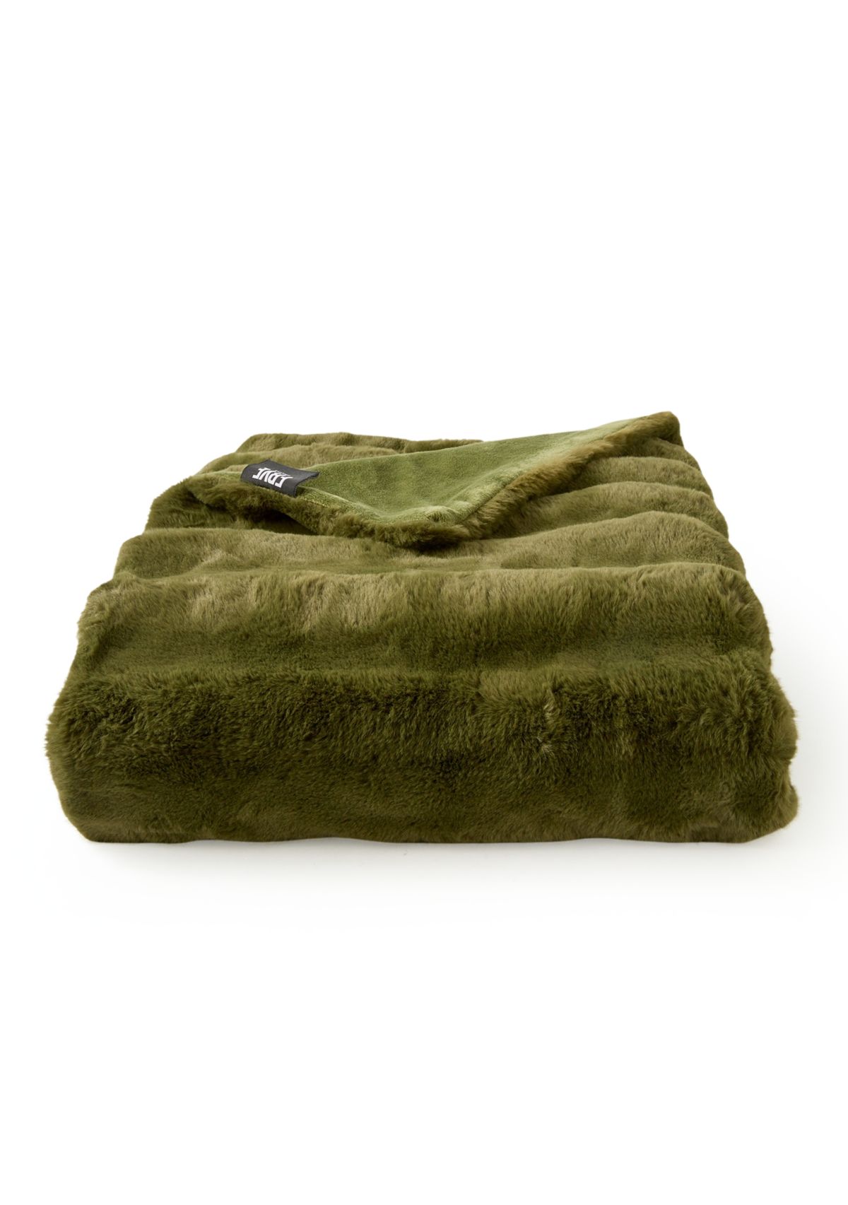 Midland Faux Fur Solid Throw Blanket