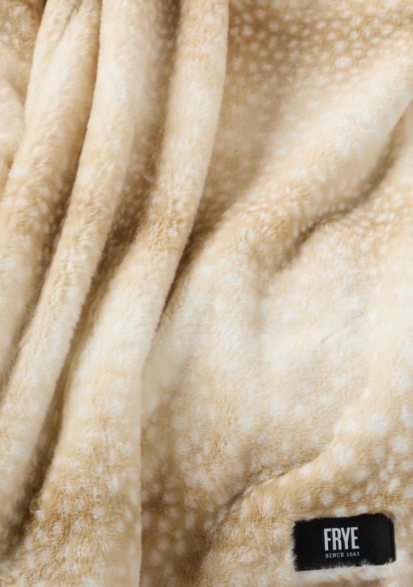 Melville Faux Fur Stripped Cheetah Throw Blanket