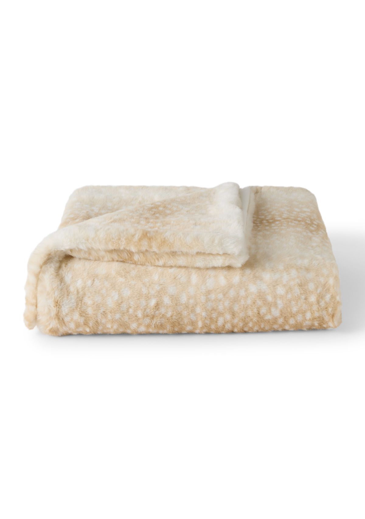 Melville Faux Fur Stripped Cheetah Throw Blanket