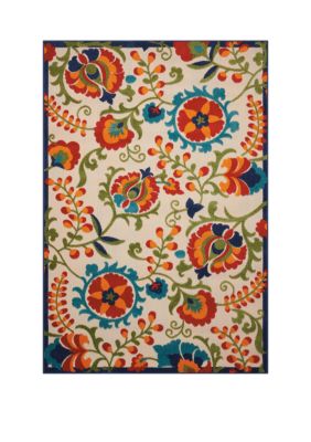 Nourison 3 ft 6 in x 5 ft 6 in Aloha Area Rug, 4 x 6