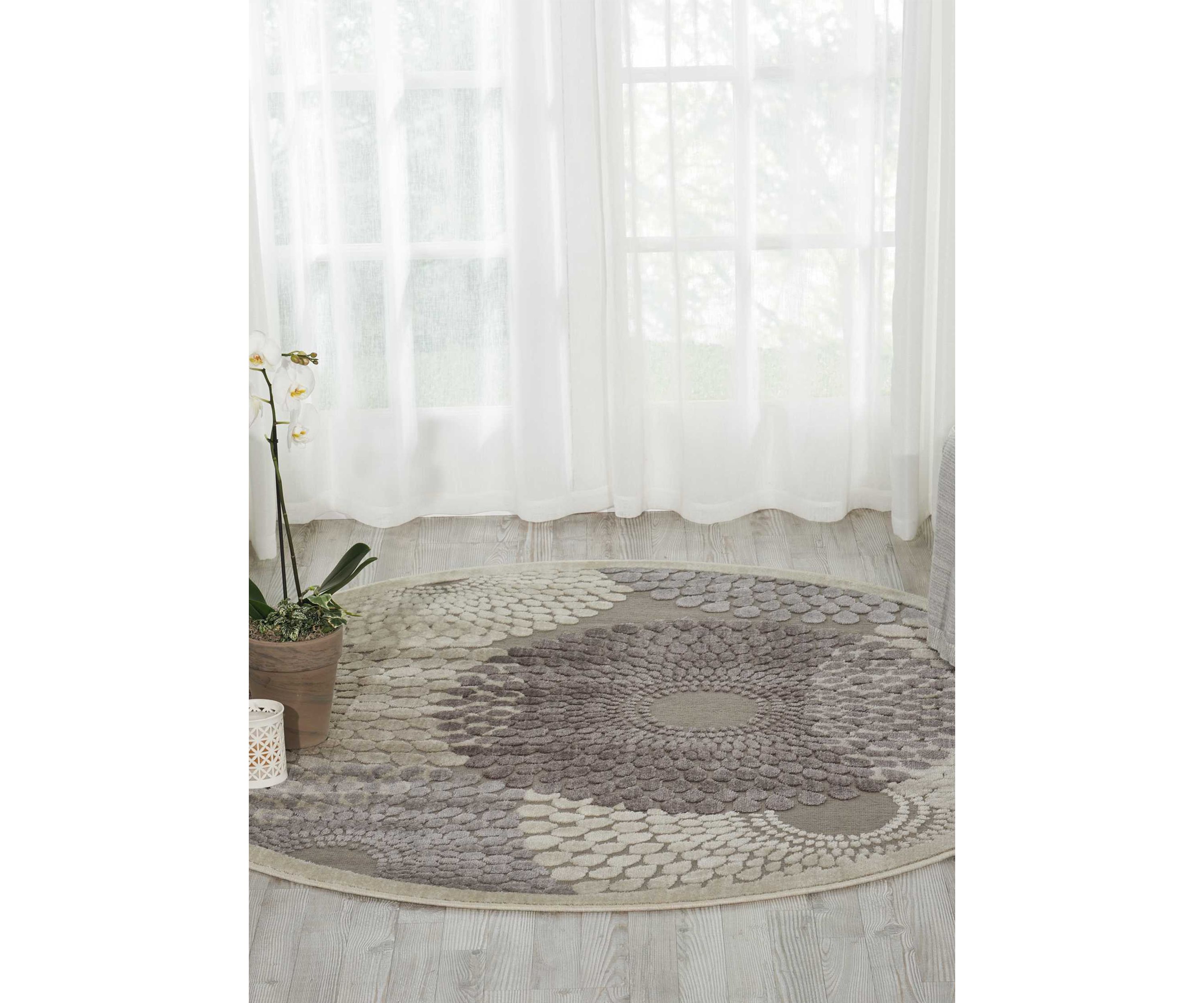 Graphic Illusions 5 ft 3 in x 5 ft 3 in Area Rug