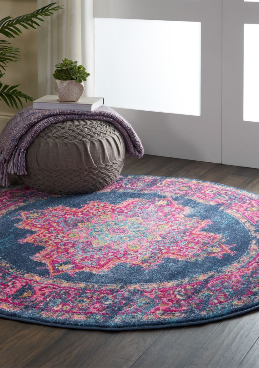 Passion 5.3 ft Round Area Rug