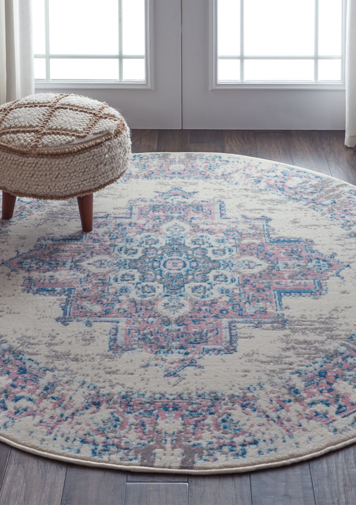 Grafix 5.3 ft Round Area Rug