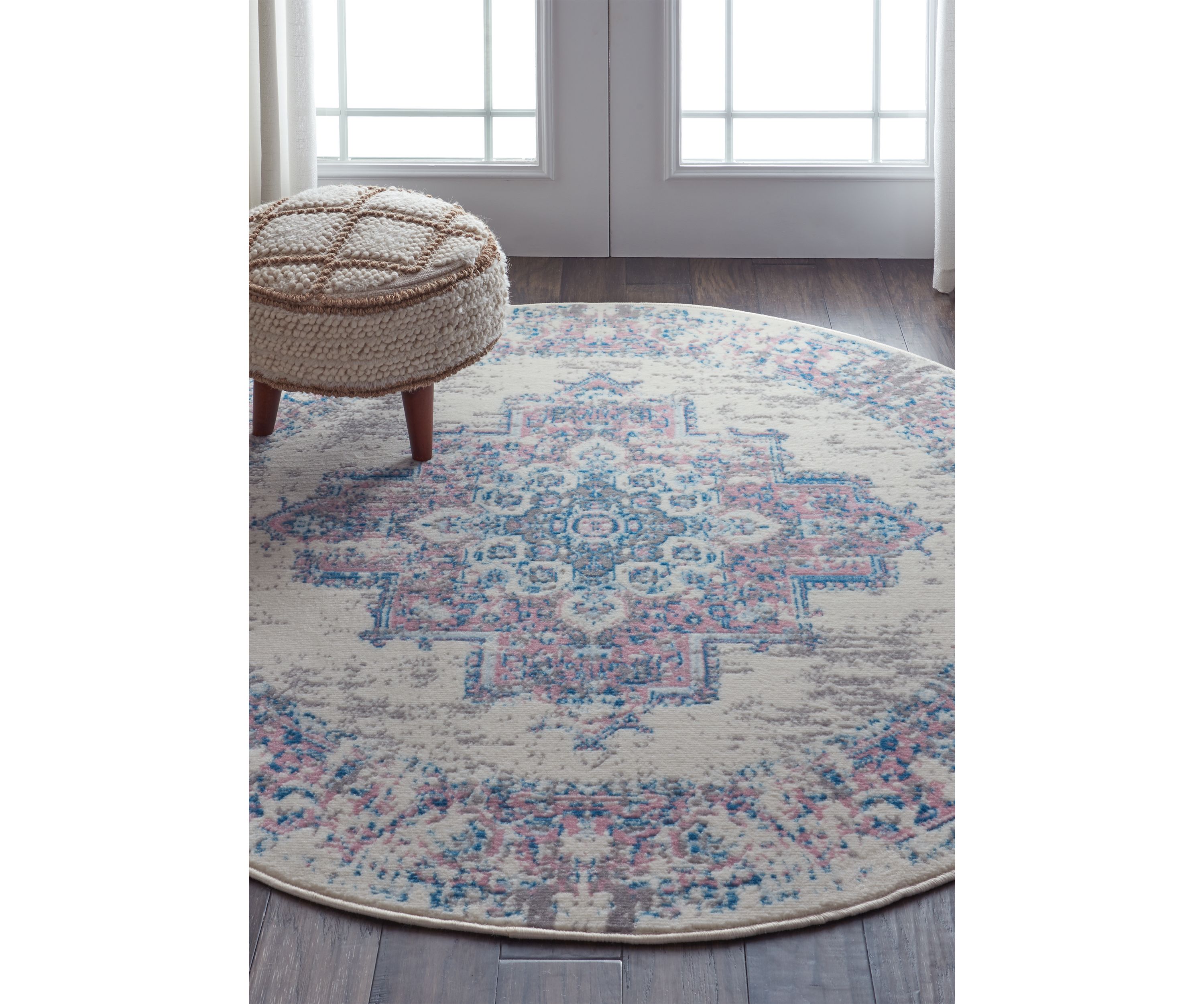 Grafix 5.3 ft Round Area Rug