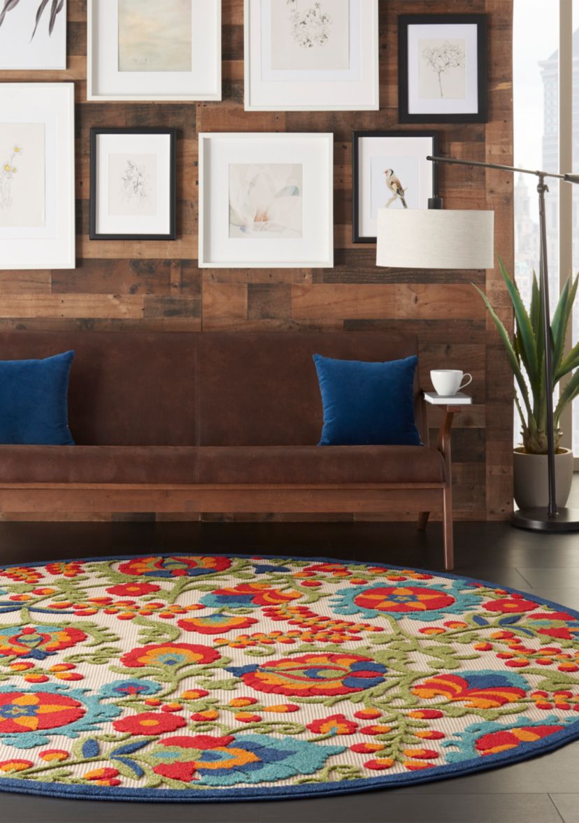 Aloha 7 ft 10 in x 7 ft 10 in Area Rug