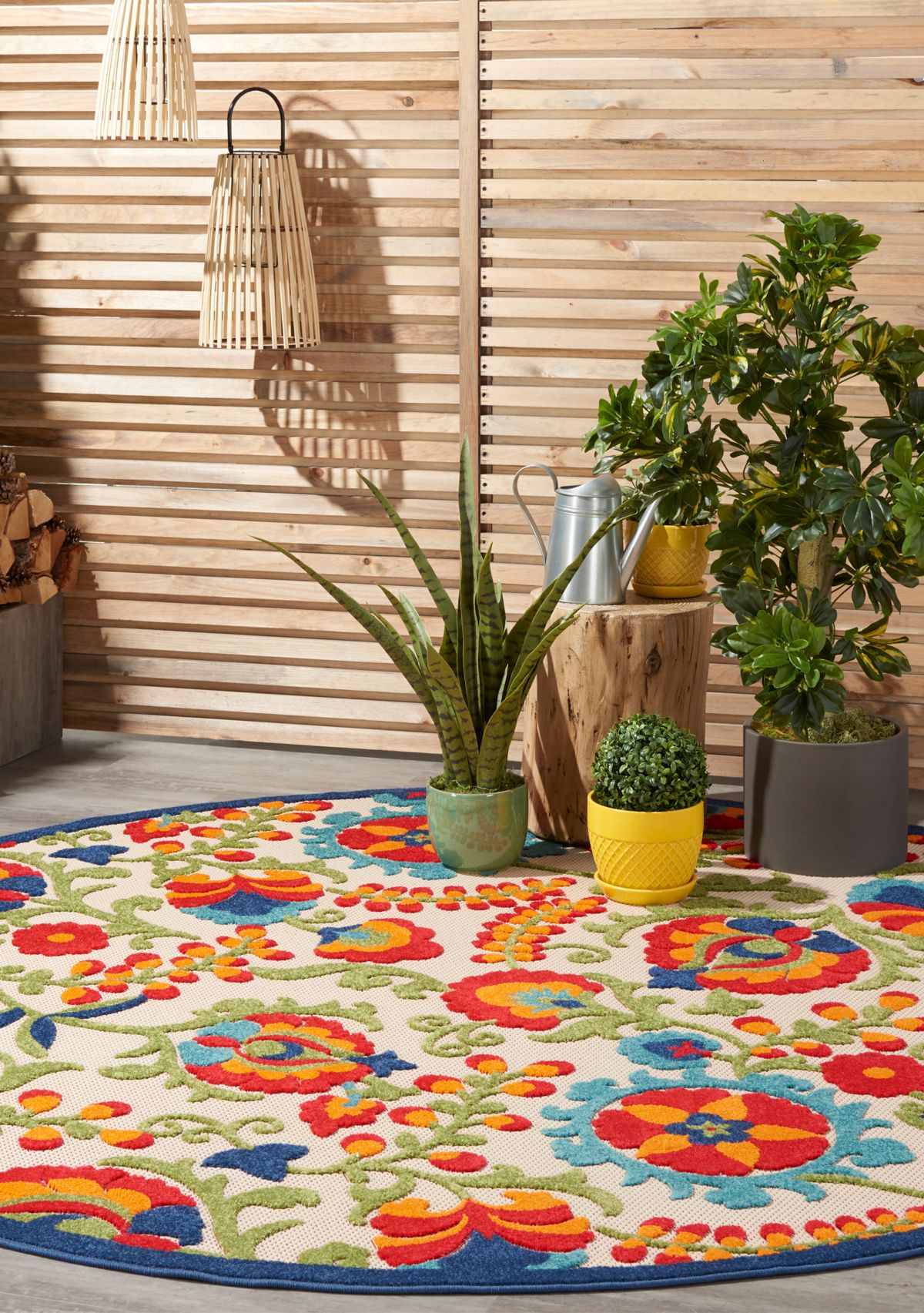 Aloha 7 ft 10 in x 7 ft 10 in Area Rug