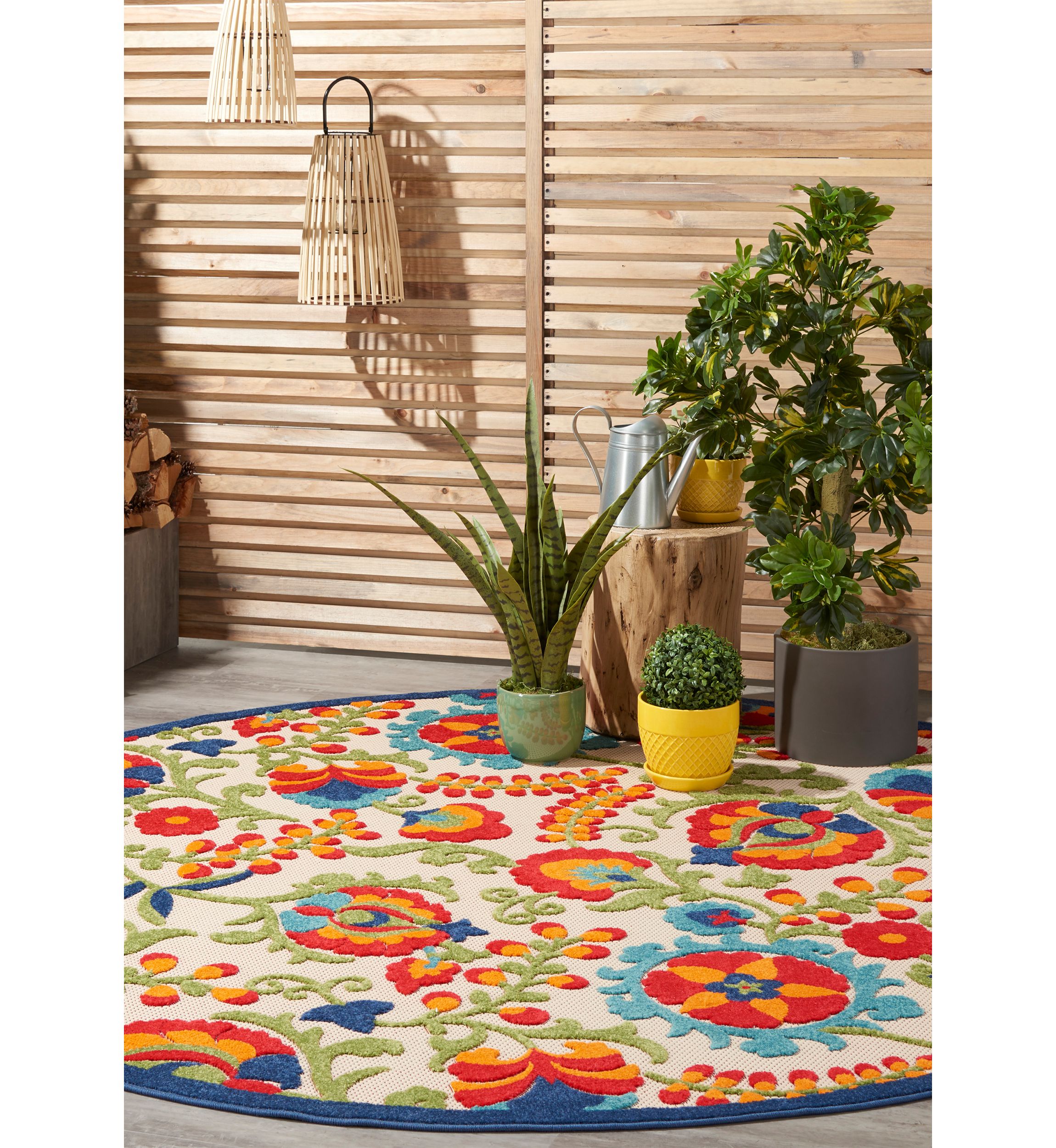 Aloha 7 ft 10 in x 7 ft 10 in Area Rug