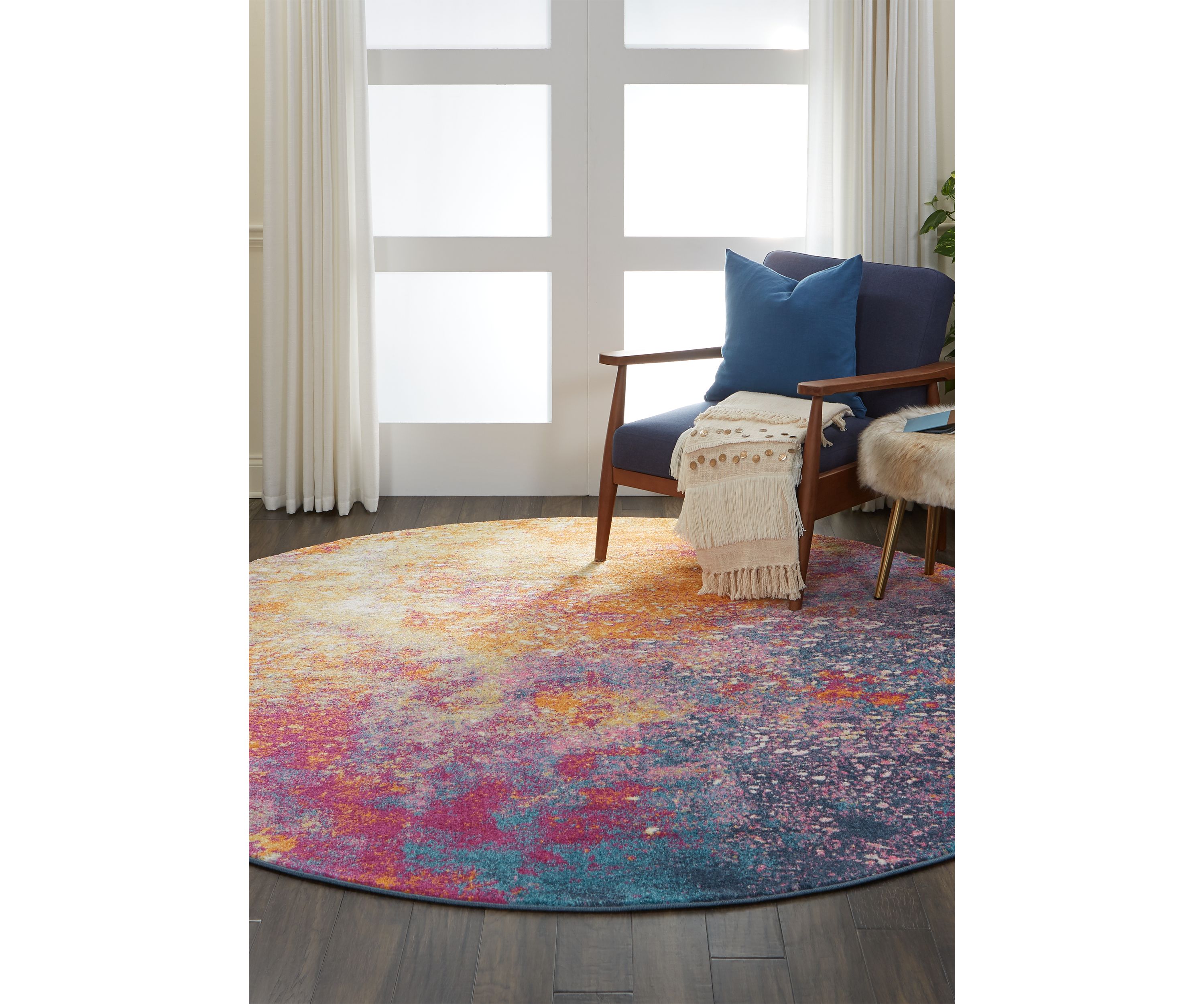 8 ft x 8 ft Passion Round Area Rug