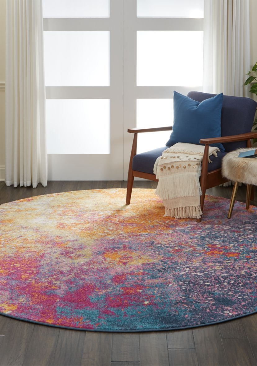 8 ft x 8 ft Passion Round Area Rug