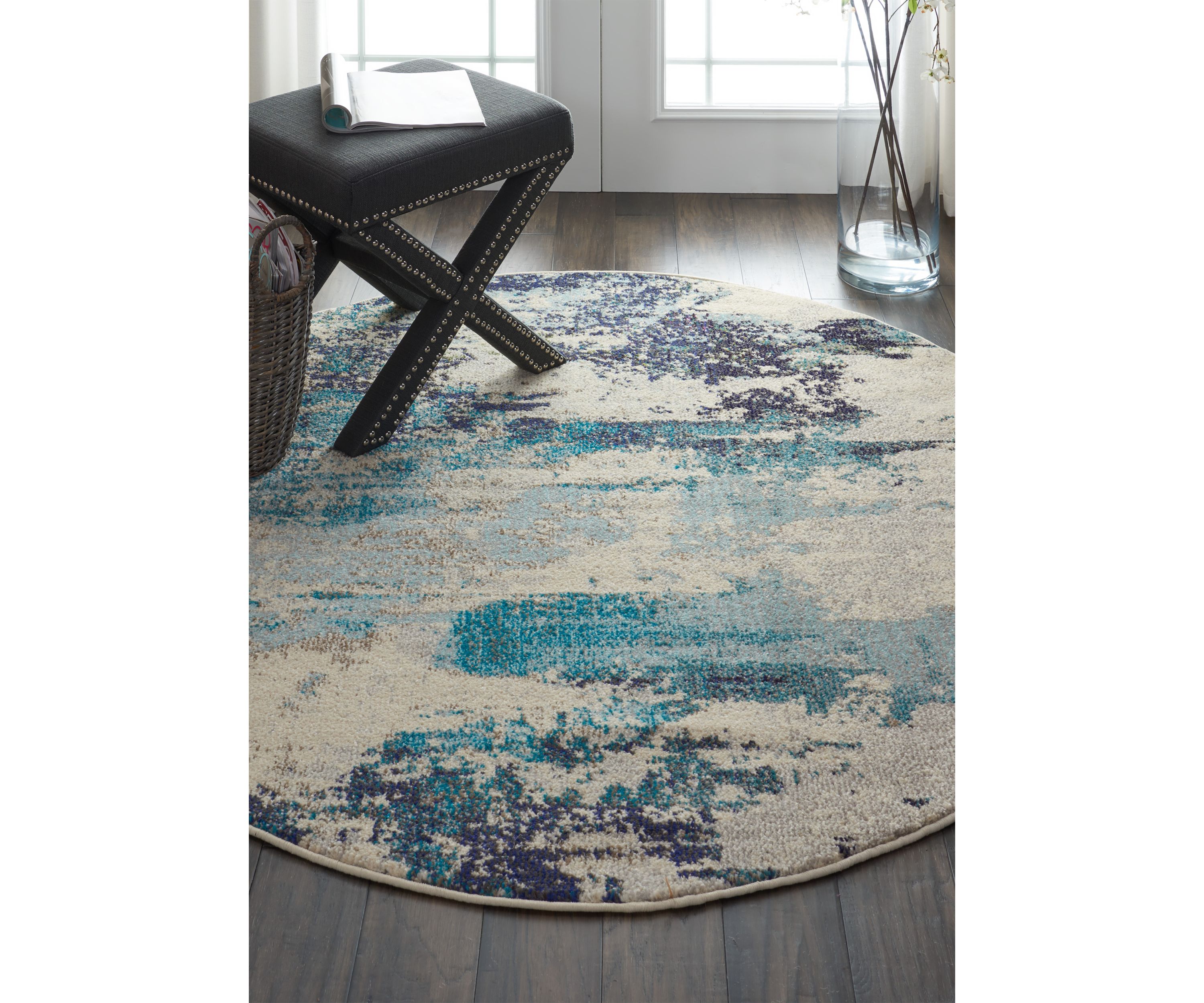 Celestial 5.3 ft Round Area Rug