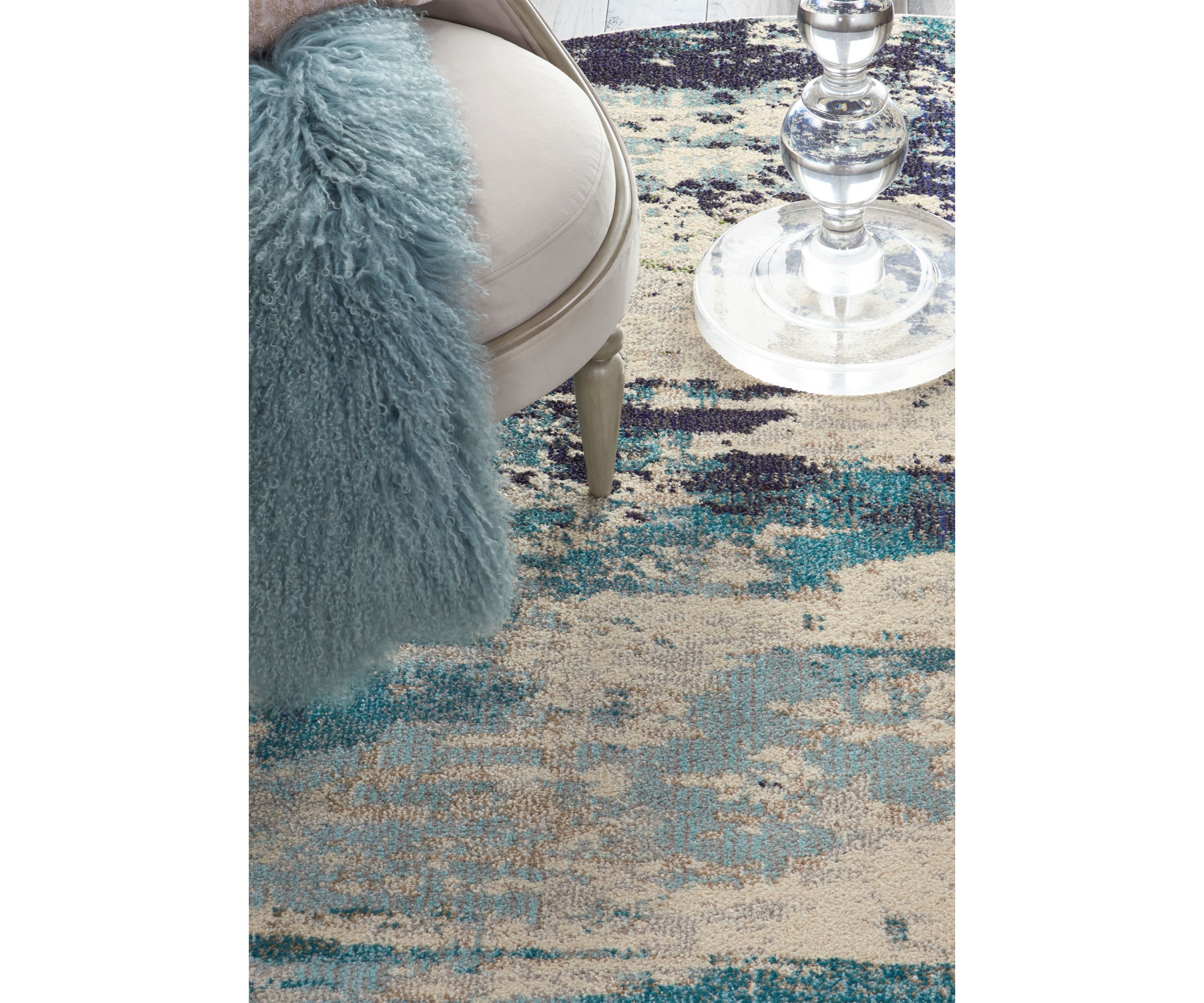 Celestial 7.1 ft Round Area Rug