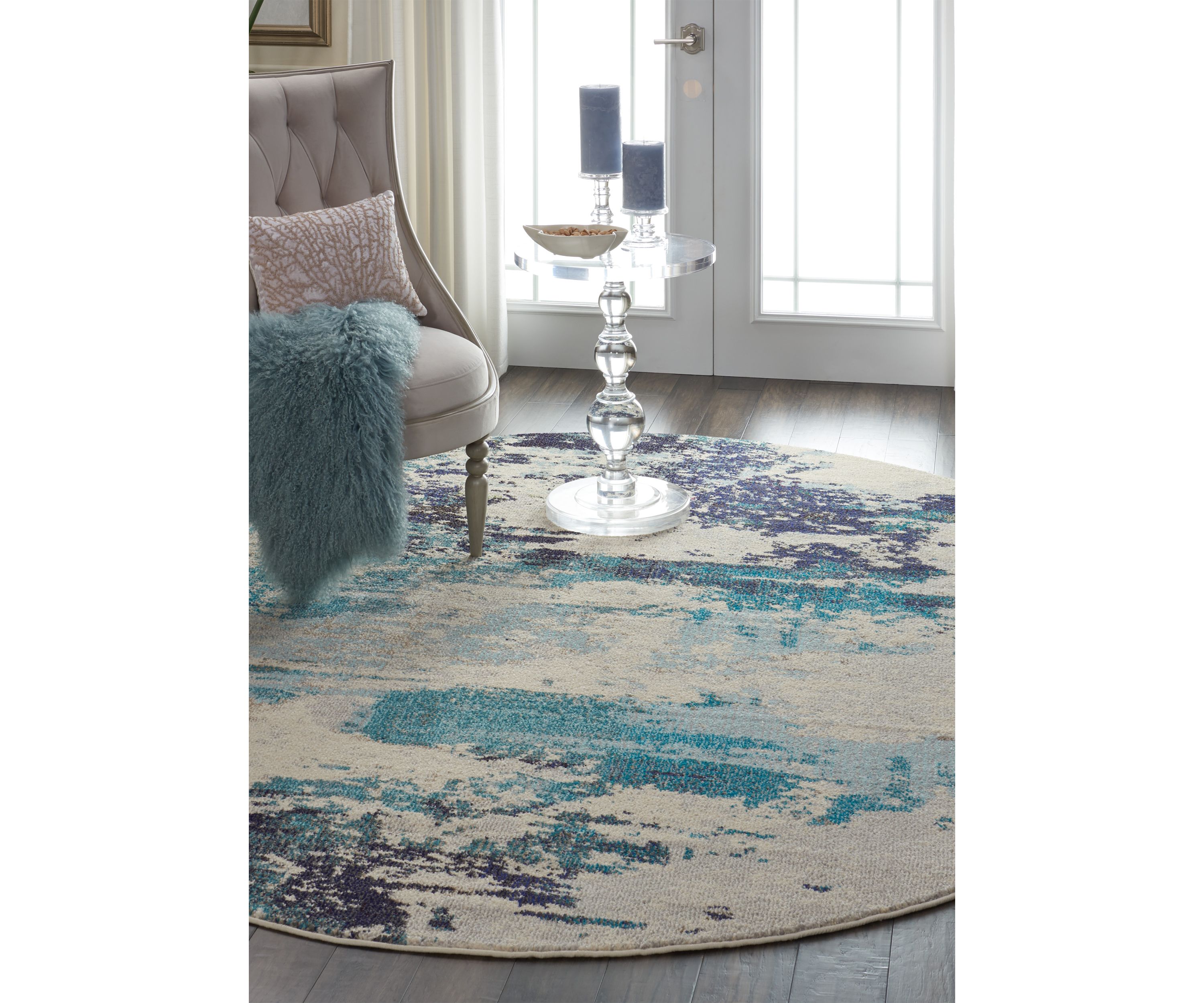 Celestial 7.1 ft Round Area Rug
