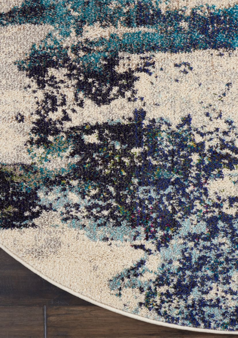 Celestial 7.1 ft Round Area Rug