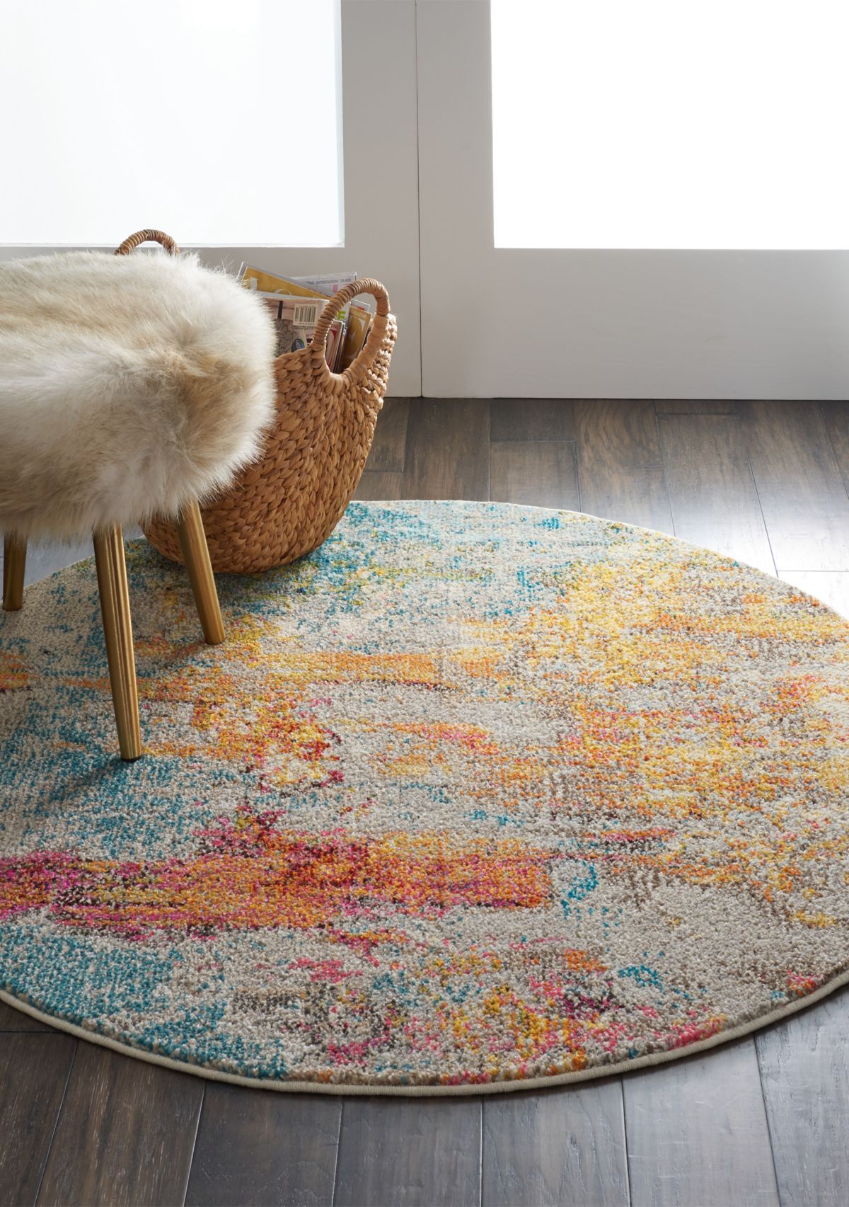 Celestial 4 ft x 4 ft Area Rug