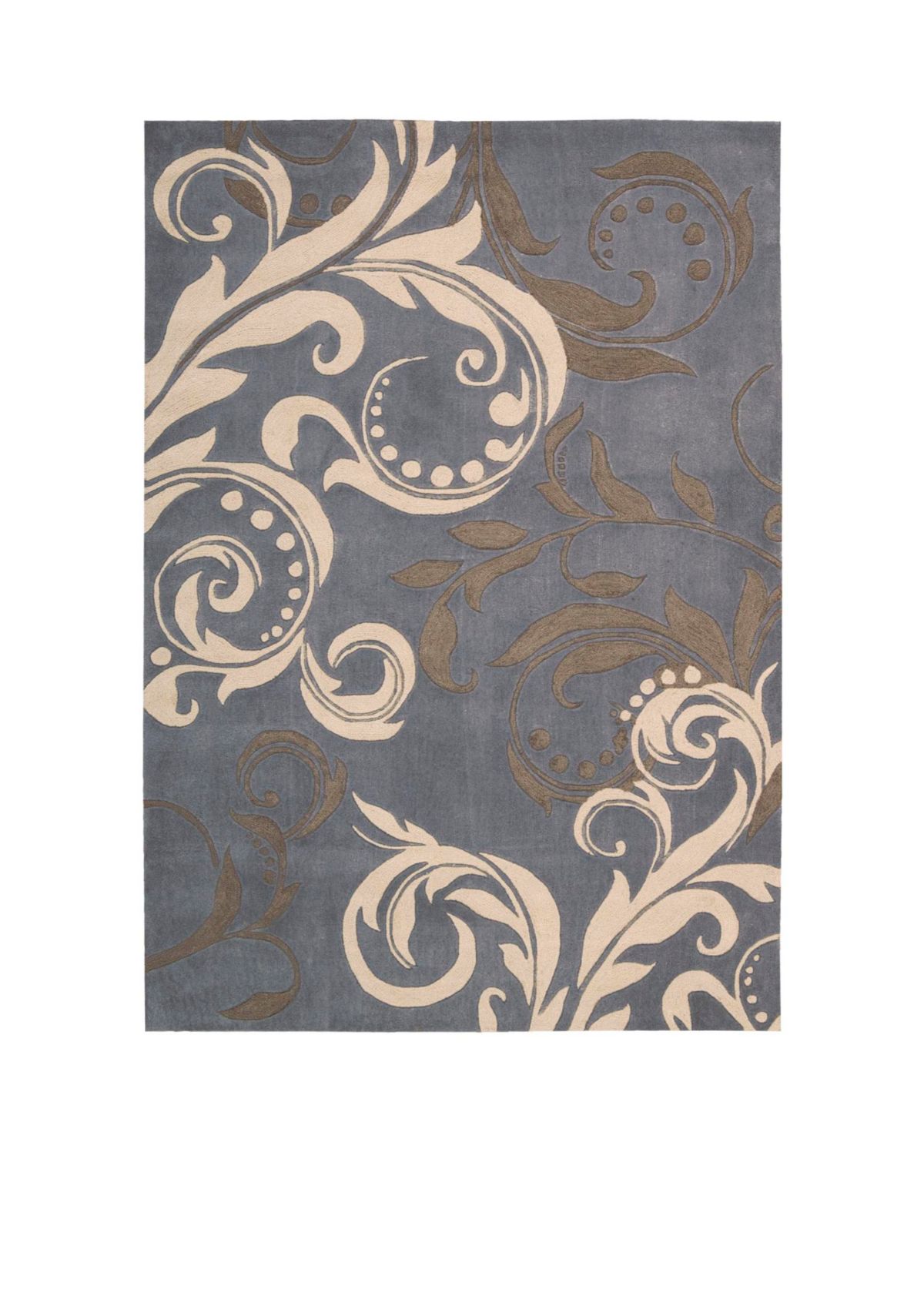Contour Silver Area Rug 93" x 73"