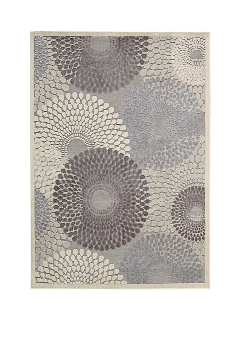  6 ft 7 in x 9 ft 6 in Graphic Illusions Area Rug 