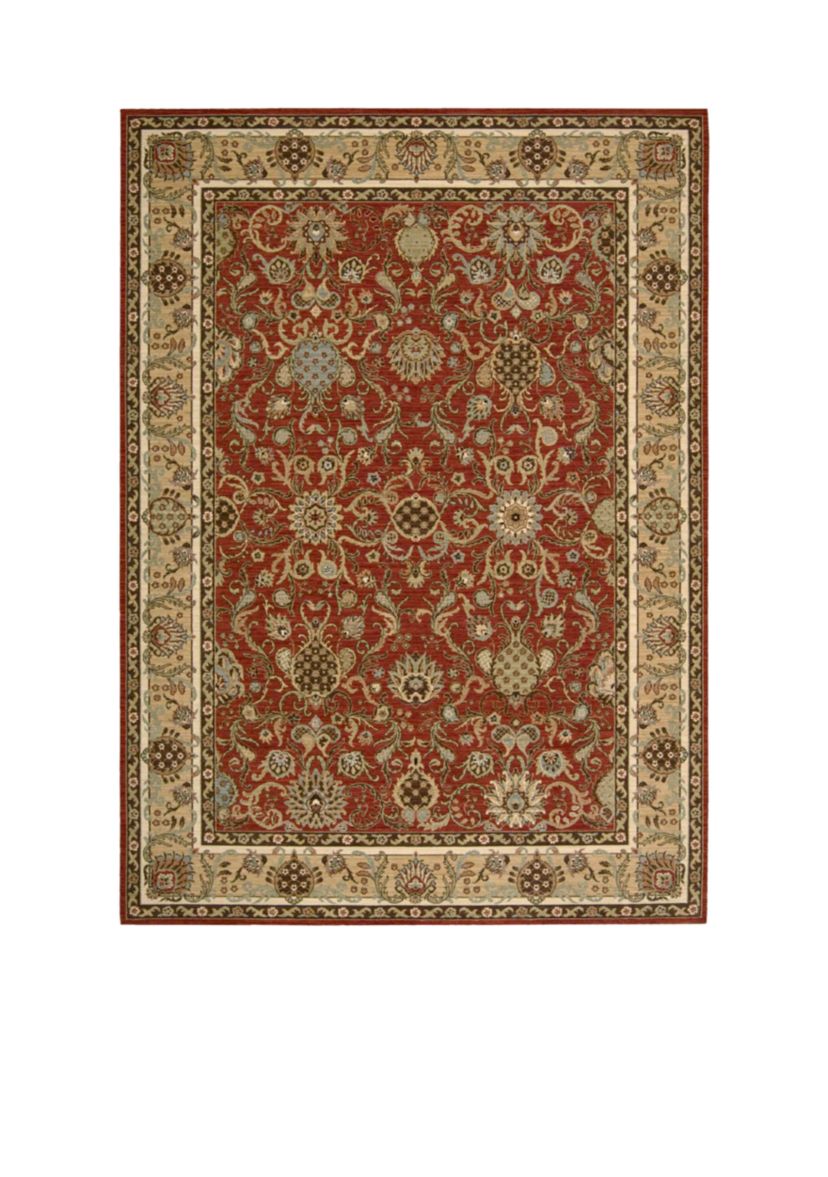 Lumiere Stateroom Brick Area Rug 79" x 1010"