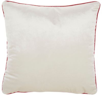 Ribbon Emb Pinecones Pillow
