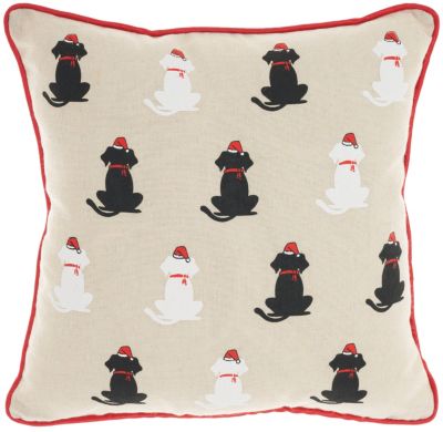 Xmas Dog Sillhouttes Pillow