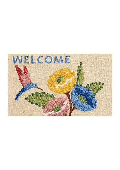 Nourison Hummingbird Welcome Doormat
