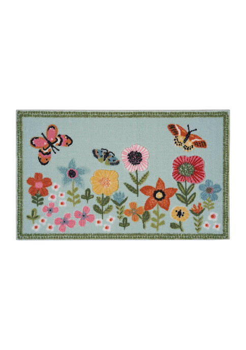 Nourison Butterflies &amp; Flowers Doormat