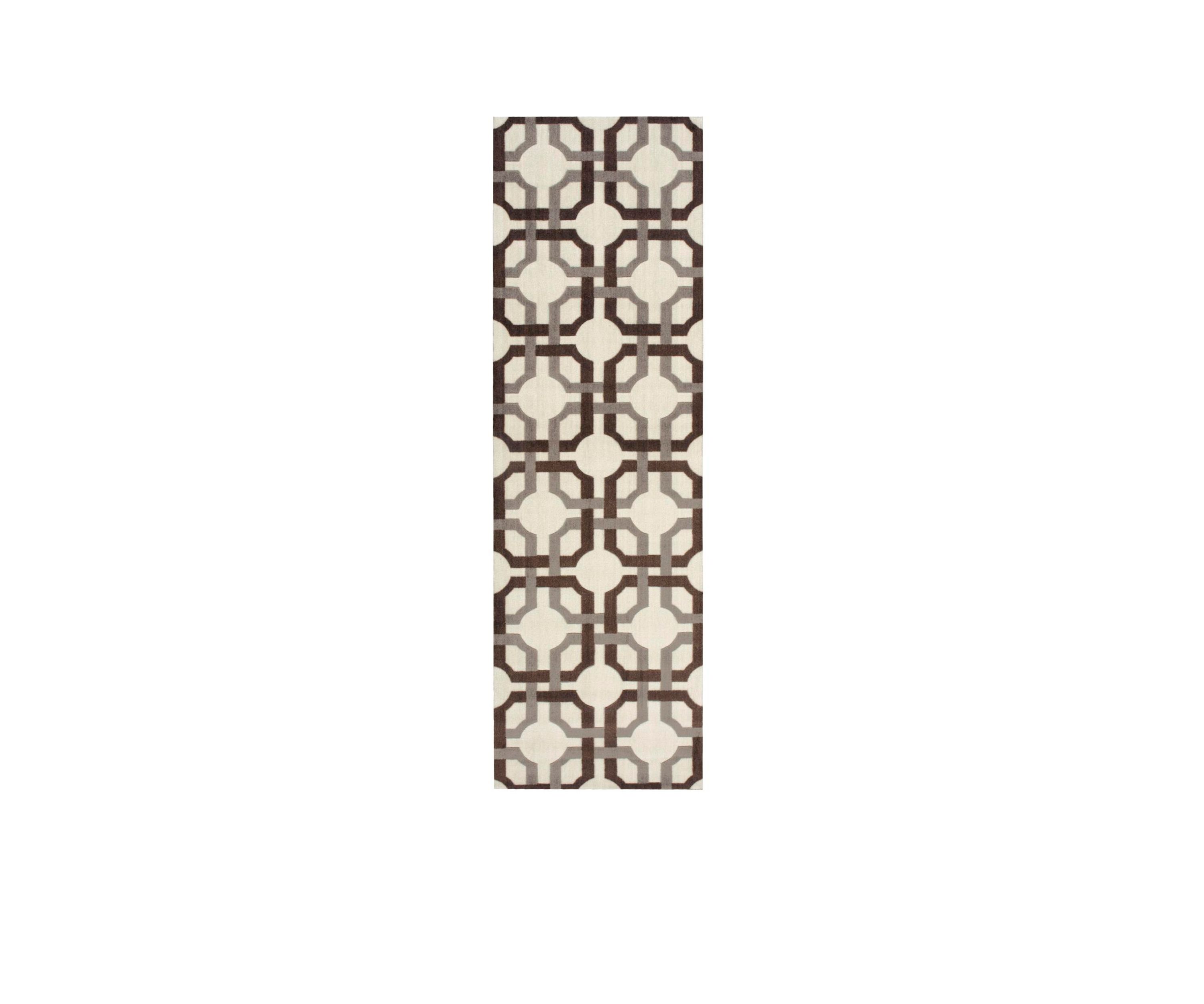 Artisanal Delight Groovy Grille Tobacco Area Runner