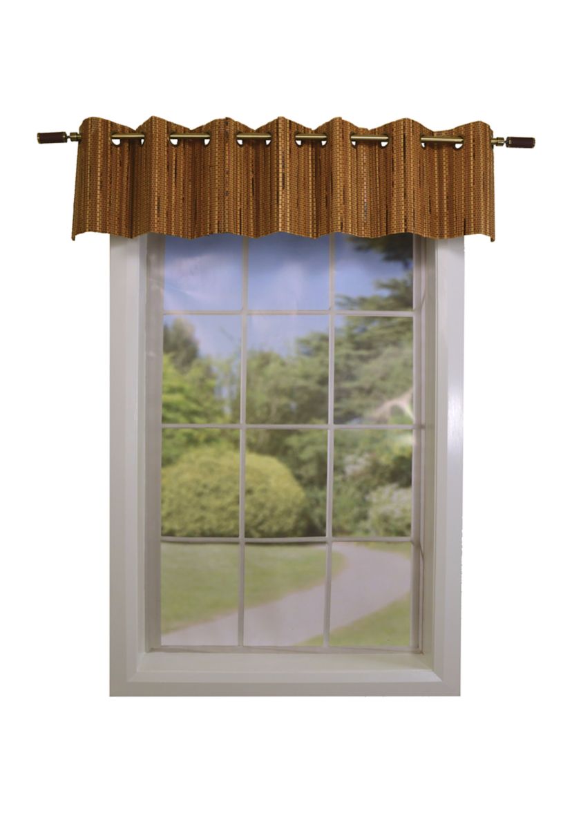 Versailles Bamboo Wood Grommet Top Valance (72in x 12in)