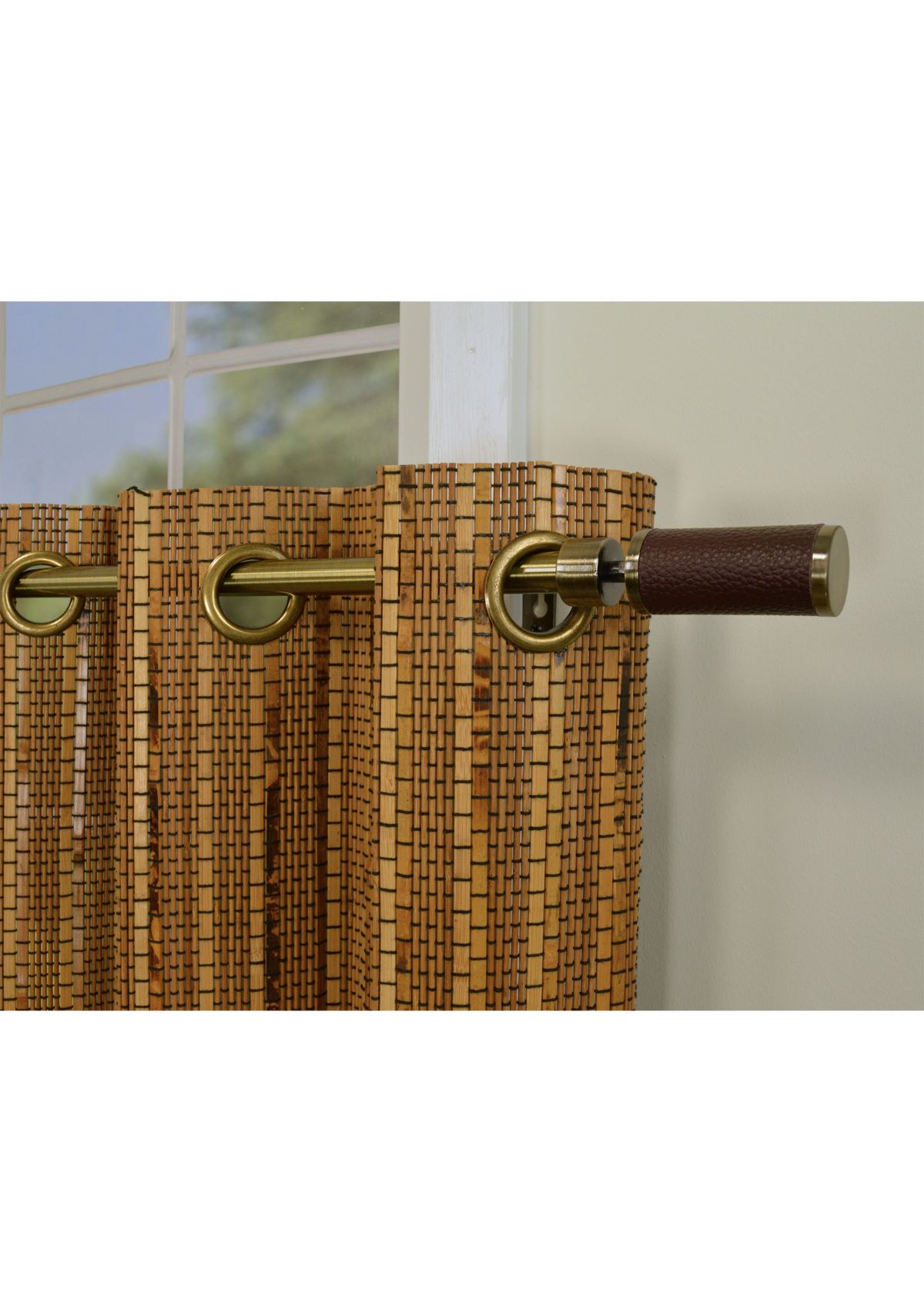 Versailles Bamboo Wood Grommet Top Valance (72in x 12in)