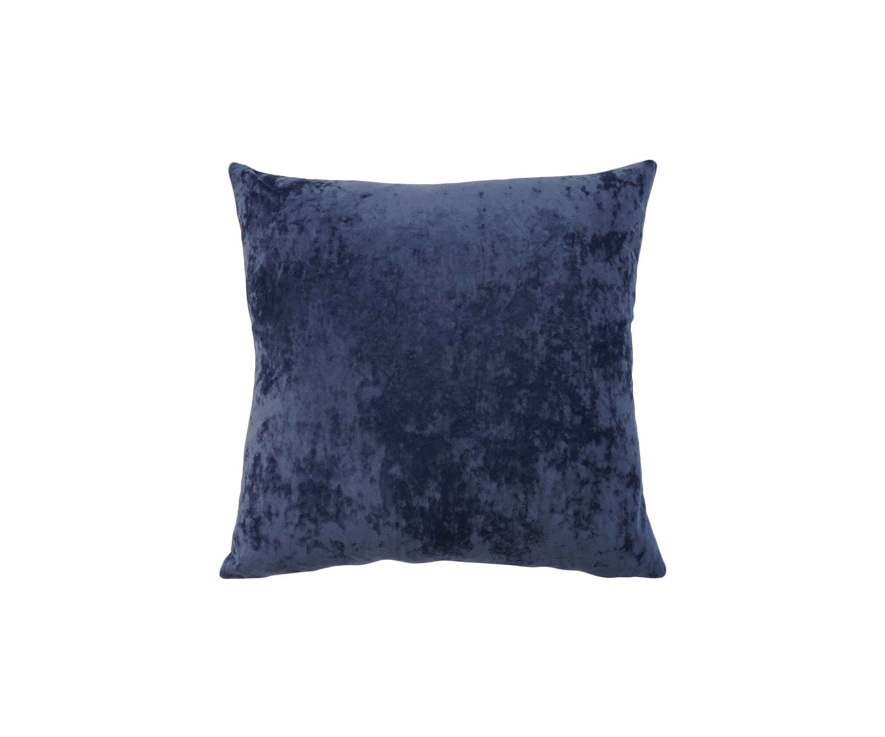 Yaffa Solid Crushed Greek Velvet Pillow