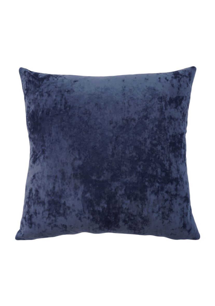 Yaffa Solid Crushed Greek Velvet Pillow