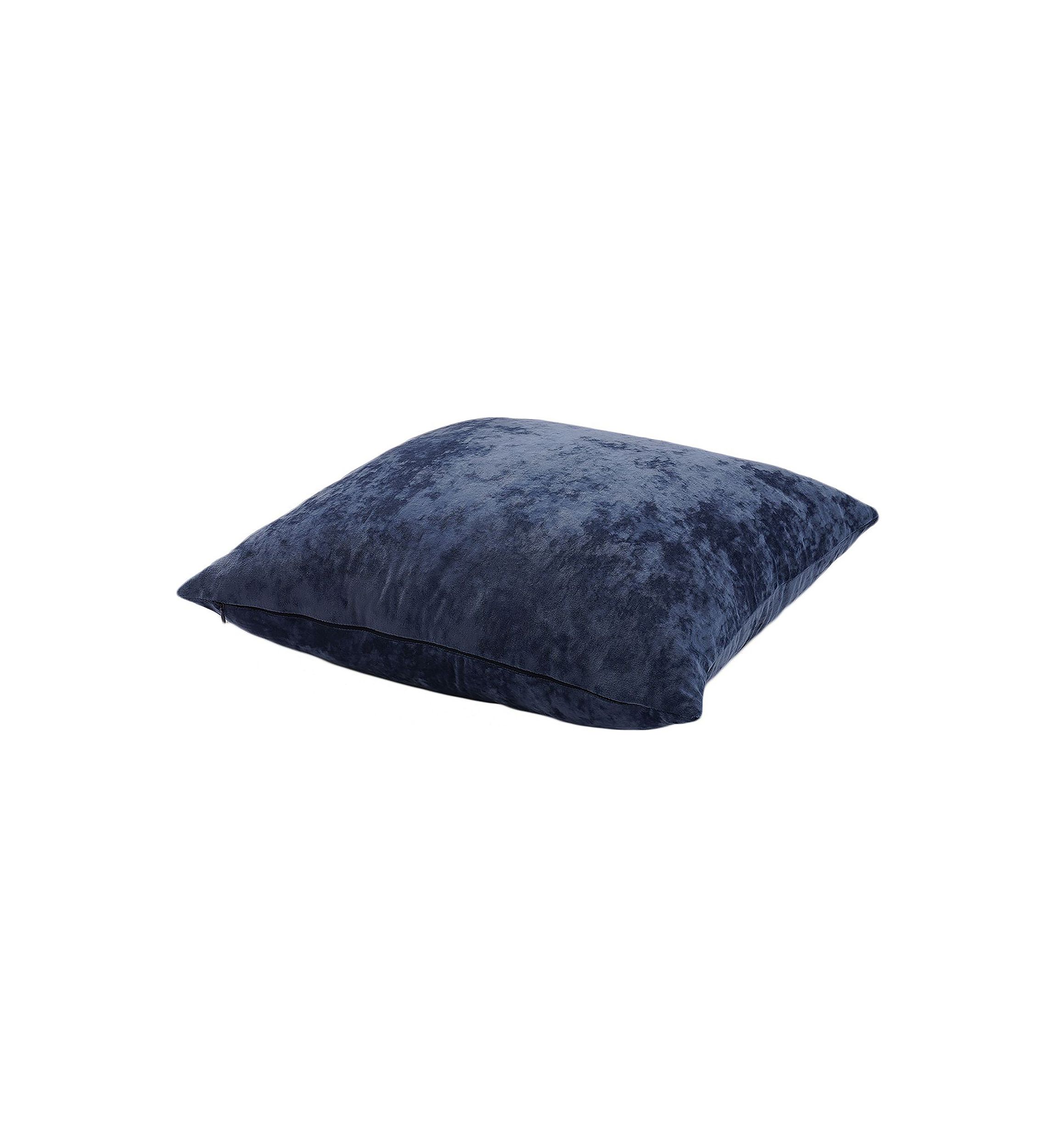 Yaffa Solid Crushed Greek Velvet Pillow