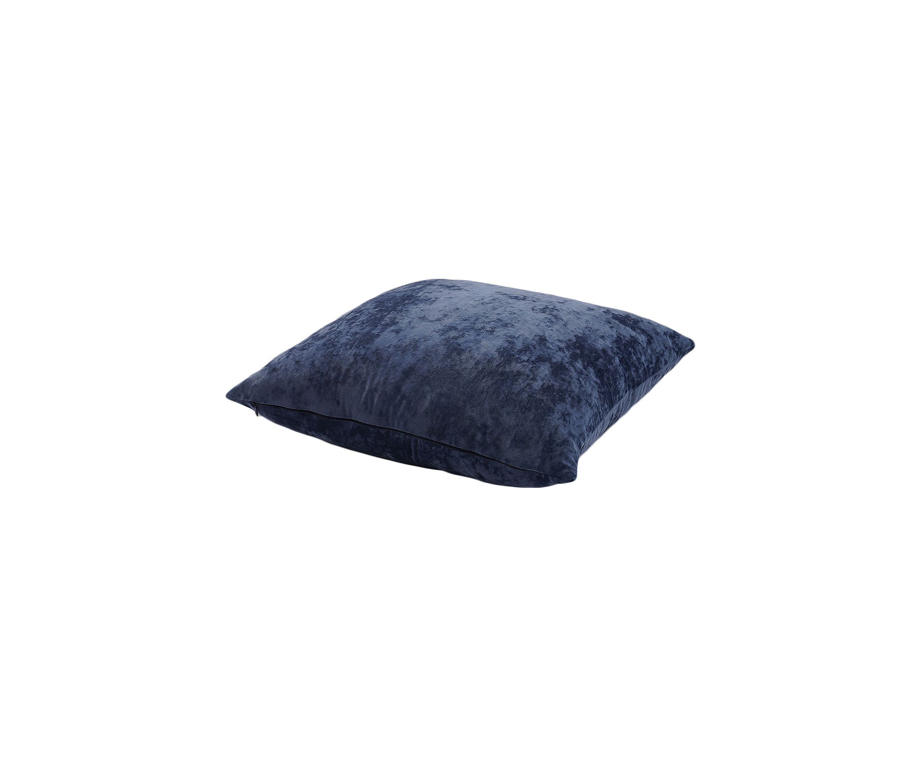 Yaffa Solid Crushed Greek Velvet Pillow